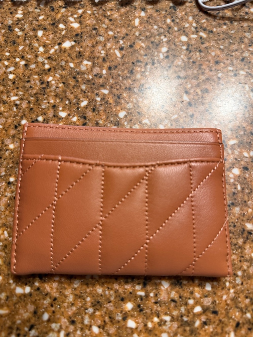 Coach Quilted Leather Card Case in Cognac - Picture 2 of 2